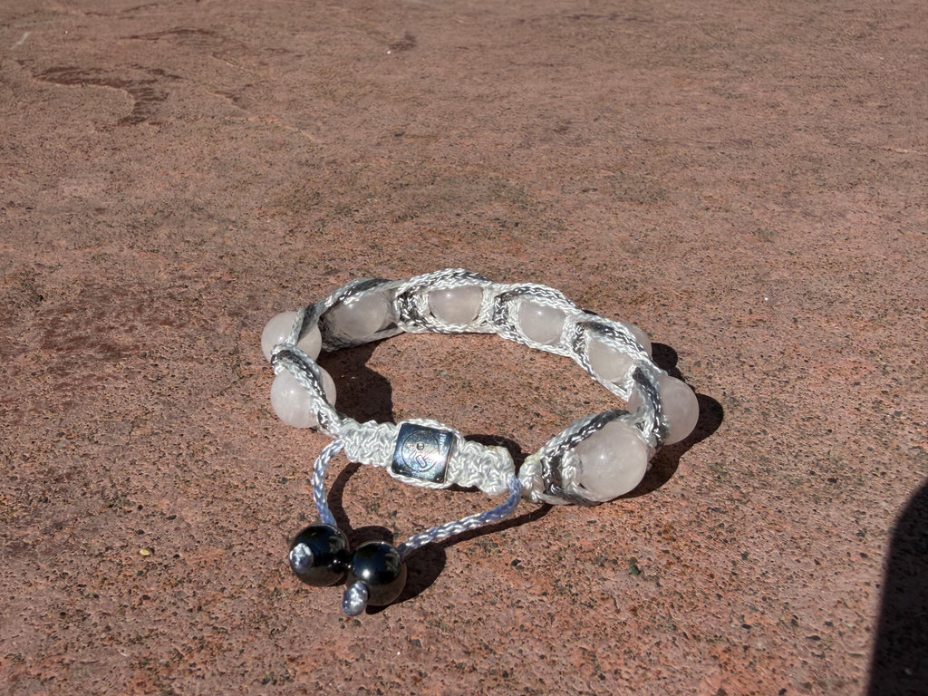 Self Love White and Silver clasp